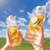 500/1000ml Water-Bottle Outdoor Drinking Jug Large Capacity Juice Tea Cup Transparent Milk Bottle Portable Plastic Bottle