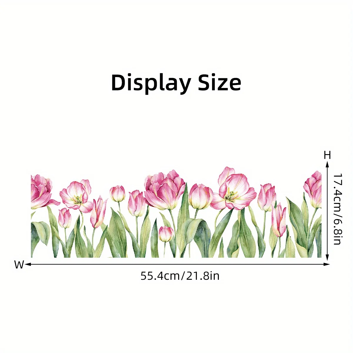 Watercolor Flower Plant Window Stickers Removable for Bedroom Living Room Wall Decals wall stickers window stickers