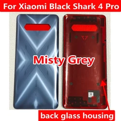 Premium Back Battery Housing Door Cover for Smartphone Rear Case Glass Lid Chassis Shell (Misty Grey)