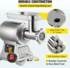 Commercial Meat Grinder,550LB/h 1100W, 220 RPM Heavy Duty Stainless Steel Industrial Meat Mincer w/2 Blades, Grinding P 4