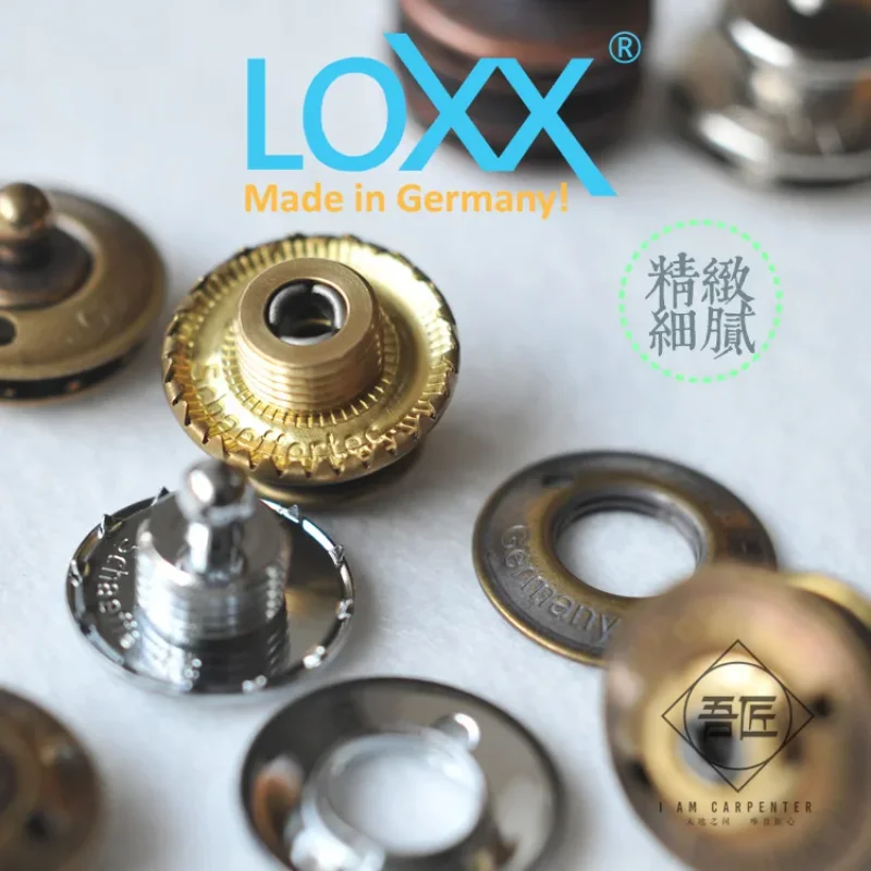 LOXX Lock Buckle Imported From Germany, Leather Handmade DIY Locking Hardware, One-hand Open Decorative Buckle, Leather Bag Moto 2