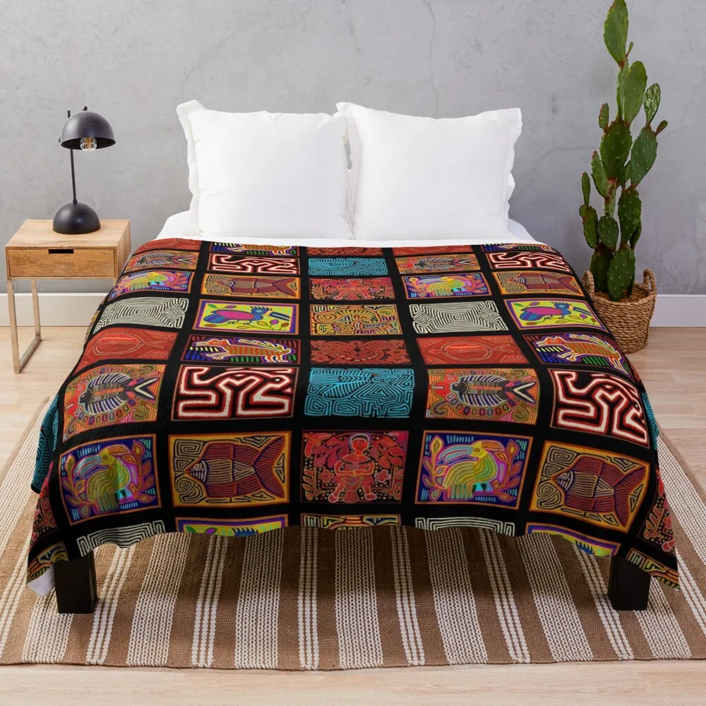 

San Blas Islands Collage Throw Blanket Luxury Brand Flannel Nap Luxury Thicken Blankets