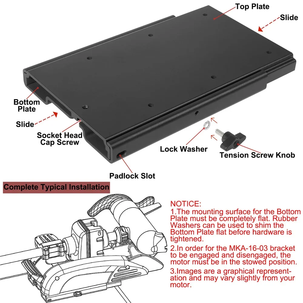 Рисунок 5 - Быстроразъемный кронштейн для троллингового