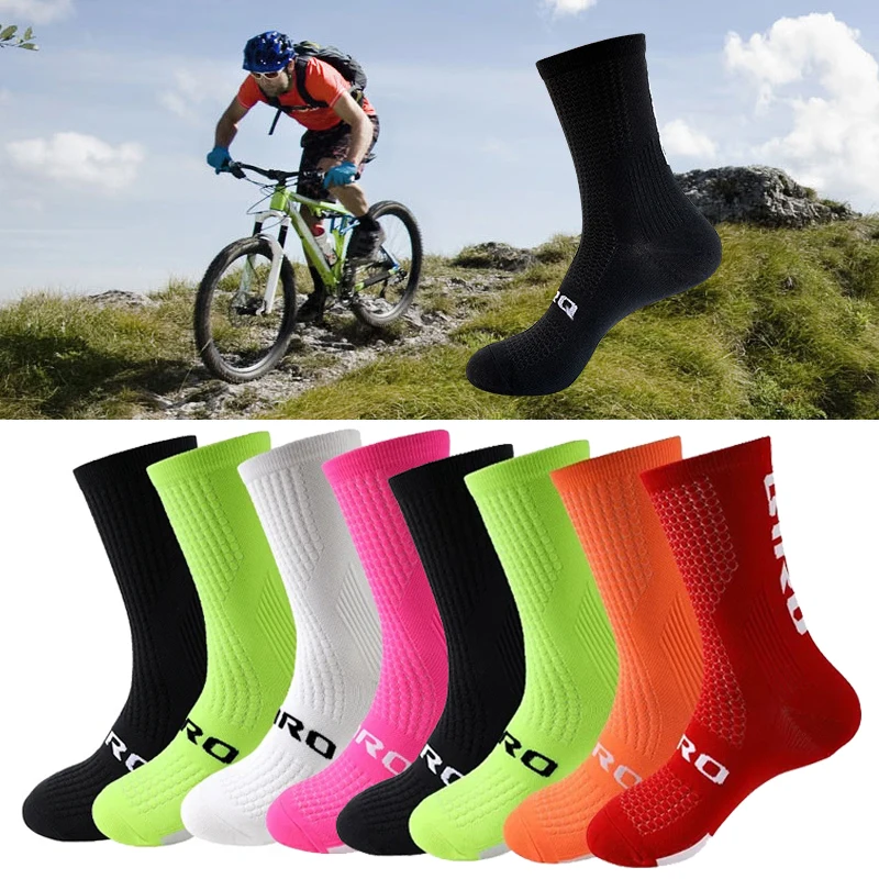 Cycling Socks Professional Cycling Socks Breathable Sweat-Absorbing Men Women Outdoor Sports Running Basketball Compression Socks