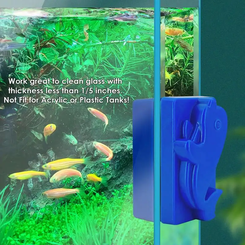 

Магнитный очиститель для аквариума, стеклянный скребок, скребок для аквариума, скребок для аквариума, скребок для водорослей, чистящая щетка