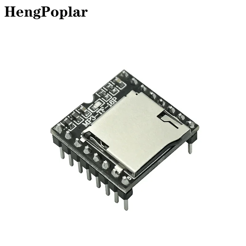 

Mini MP3 DF Player Module Board MP3 Audio Voice Decode Board For Arduino Supporting TF Card U-Disk IO/Serial Port/AD DFPlayer