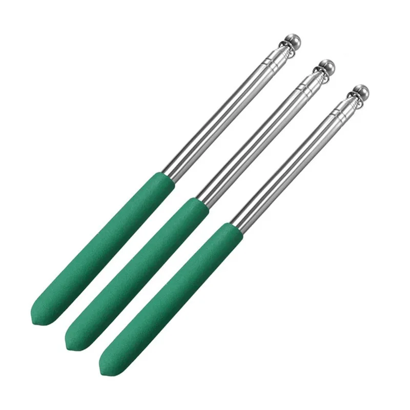 

25Pcs 1.2m Telescopic Stainless Steel Flagpole Extendable Banner Guide Pole Teachers Pointer 5 Colors Available
