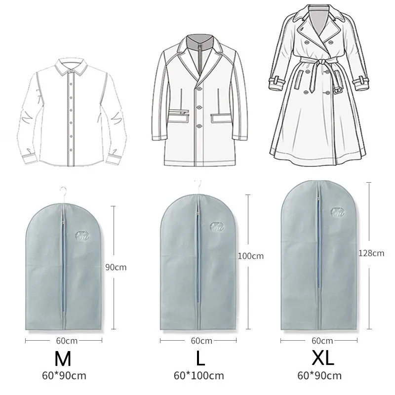 옷 방진 커버 보관 가방 침실 옷장 배열 부직포 방수 통기성 교수형 주머니
