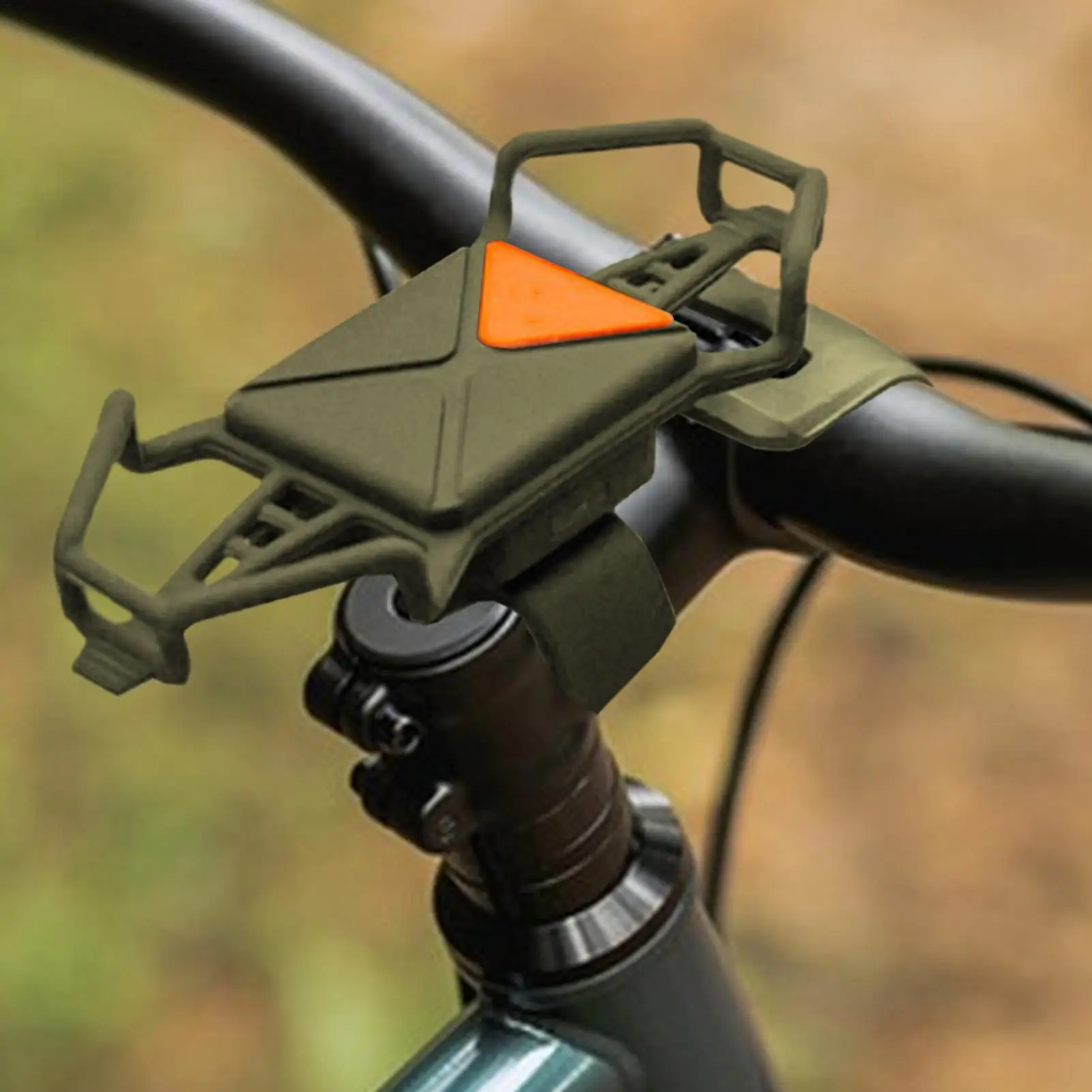 Phone Holder For Bike Scooter Phone Holder Silicone Strap High-Elasticity Anti-Slip Adjustable Stand 360 Degree Rotatable