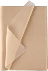 Vibrant Multicolor Kraft Tissue Paper - Assorted Colors for DIY Crafts, Gift Wrapping, and Art Projects (10 Sheets) (Brown)