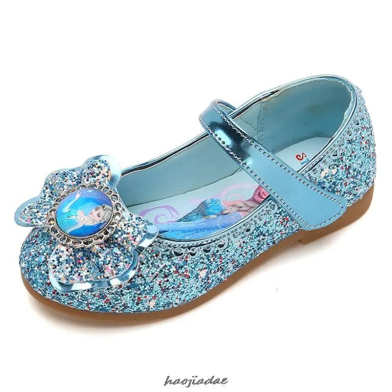 New Spring Autumn Girls Children's Flat Shoes Bow Princess Shoes Kids Leather Kids Soft Casual Outdoor Single