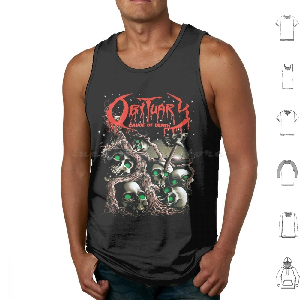 

Базовые хлопковые майки с принтом Obituary Band Obituary Music Obituary Metal Obituary концерт