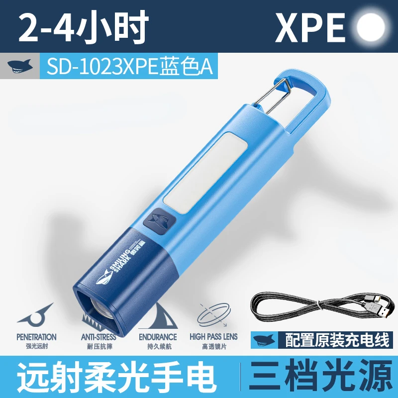 Ultimate Outdoor Flashlight with Variable Focus and Side Floodlight – High Brightness Portable Lamp