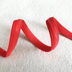 5 Meter Transparent Silicone Non - Slip Elastic Band - 10mm (1 orange red)