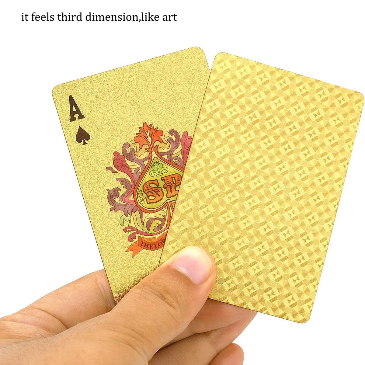 1pc PVC Playing Cards Waterproof High Definition Playing Cards Gold Black Washable for Parties and Games playing cards plastic playing cards