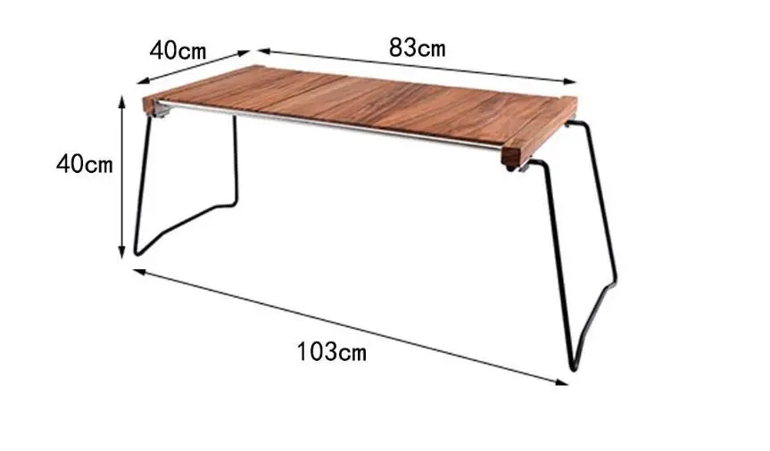 Outdoor Furniture cheap Outdoor Multifunctional Camping Wooden Folding Table Portable Camping Table BBQ Table Self-driving Travel Table cheap garden furniture