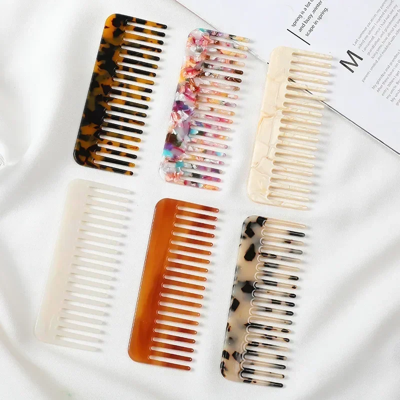 Children Wide Teeth Hair Combs Anti-static Massage Brush Hairdressing Colorful Hairdress Salon Styling Traveling Accessories
