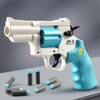 ZP5 Revolver Launcher Soft Dart Bullet Manual Toy Gun CS Weapon Outdoor Game Airsoft Shooter Pistol For Boys Birthday Gift 2