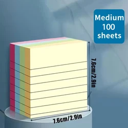 Colorful Self - Adhesive Sticky Note Pad - 200 Sheets - Portable and Easy - to - Use (Medium 100 sheets)