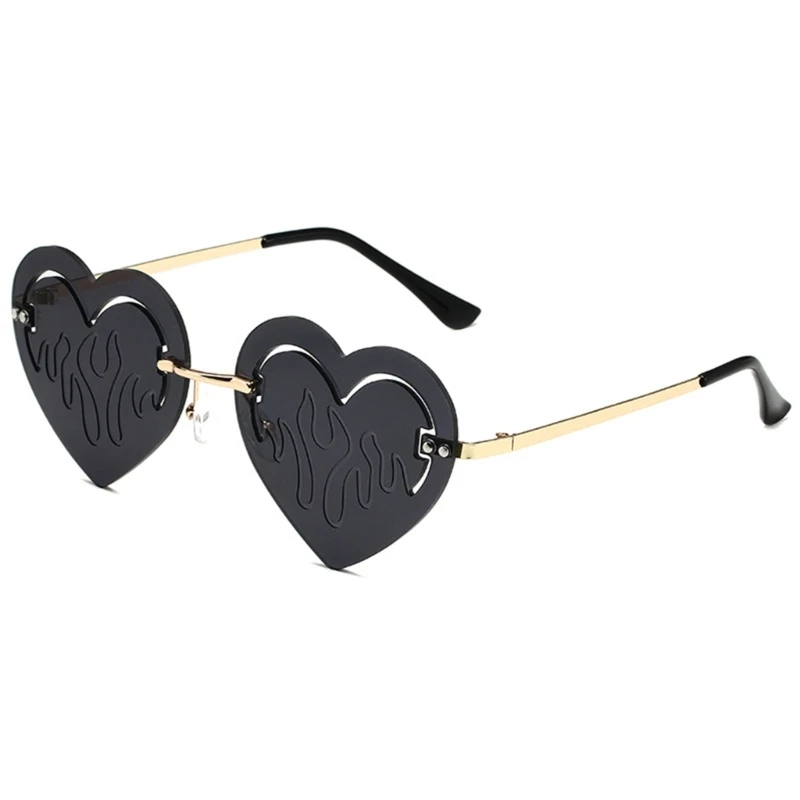 New Heart Sunglasses Halloween Heart Glasses Dripping Sunglasses Masquerade Cosplay Party Funny Eyewear