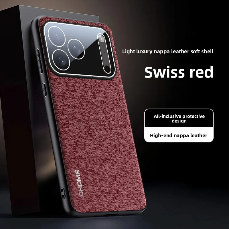 Luxury Silicone Leather Phone Case with Shockproof Camera Protection