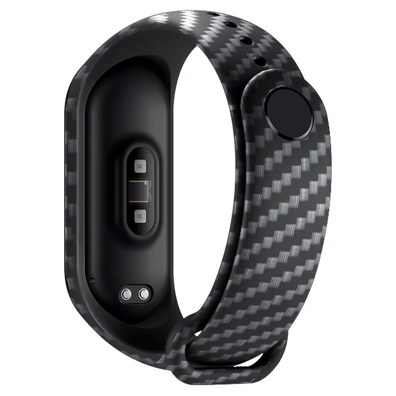 Carbon Fiber Strap for Smartwatch Wristbands - Stylish Silicone Bracelet Accessories
