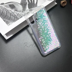 Sparkling Liquid Glitter Quicksand Phone Case with Floating Bling Design - Samsung A73 5G (White)