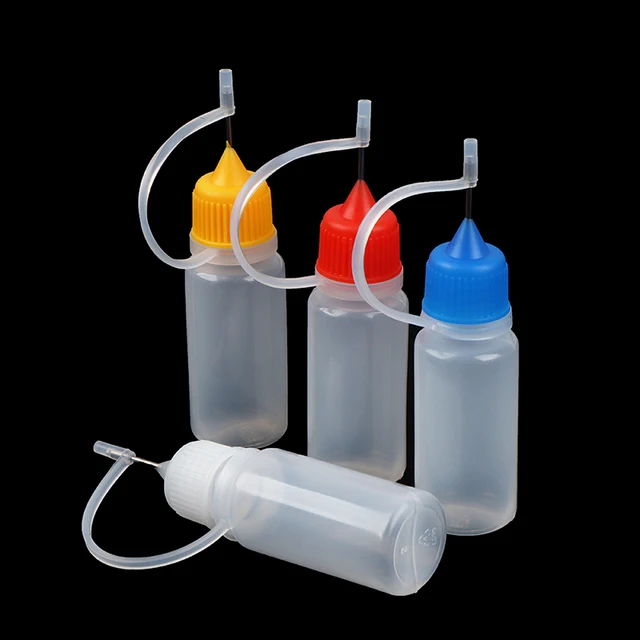 15 30ml Empty Glue Bottles With 5 Mini Funnel & 14 Plastic Glue Bottles  With Needle Tip Caps for Glue Liquid Crafts (Multicolor) - AliExpress