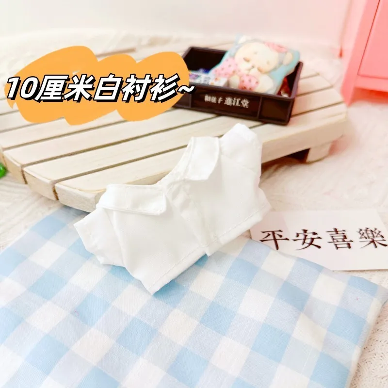 thumbnail image 1 of Mini ropa de felpa para muñecas, traje de 17cm, accesorios para muñecas Kpop, Exo, Labubu, Idol, monos de rejilla densa, ropa de regalo DIY, 1 of 5