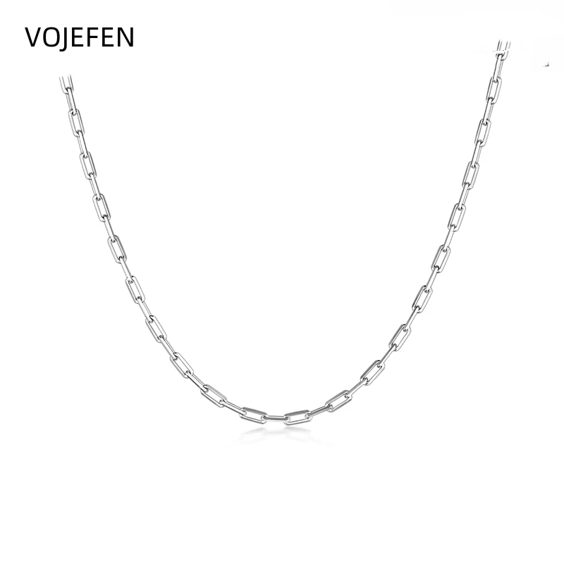 VOJEFEN PT950 Gold Cross Necklaces Neck Jewelry Platinum Real Christmas Gift Jewellery Choker Luxury Accessories Trend 2025
