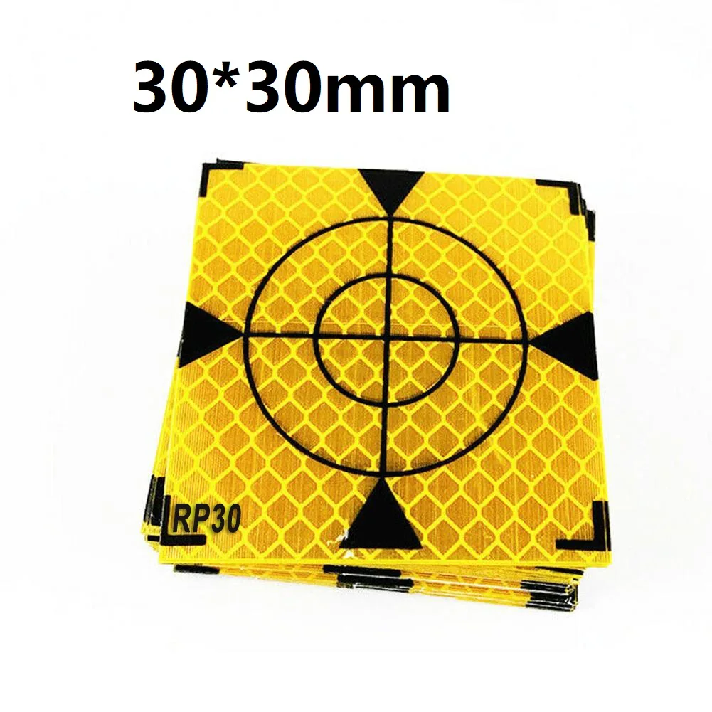 반사판 시트 반사 테이프 타겟, 토탈 스테이션 측정 반사판 타겟, 20mm, 30mm, 40mm, 50mm, 60mm, 100 개