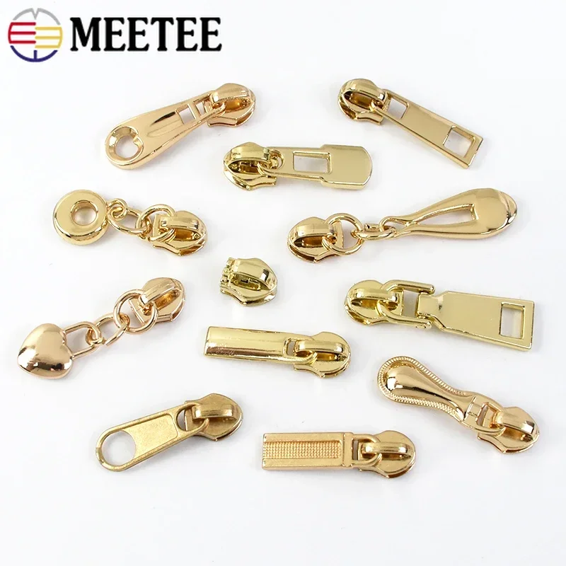 3# Nylon Zips Slider for Sewing Zippers Tape Bag Decorative Zipper Pulls  Head Clothes Zips Repair Kit Puller DIY Accessories