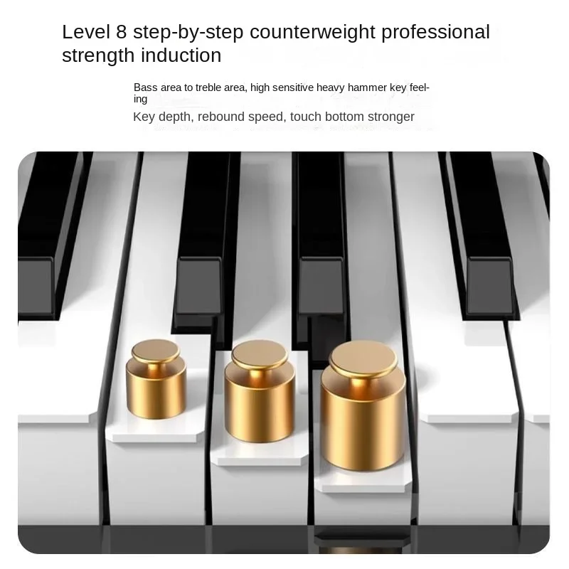 88 Key Keyboard Light Orchestrated BY Portable Home Electric Piano Child Adult Starter Electric Profession Musical Instrument