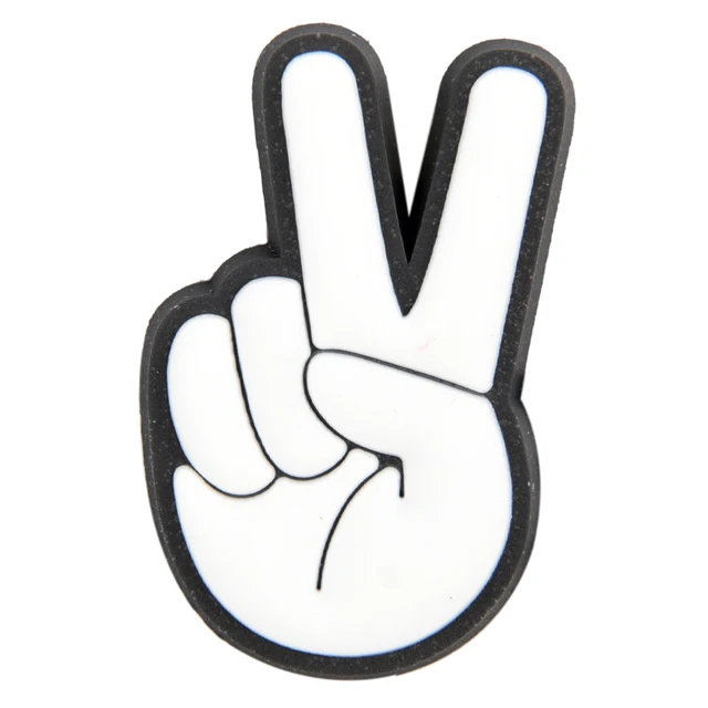 Hot Sale Movie Characters Croc Shoe Charms Women Men Clog Shoes Decorations Gesture Finger-guessing Game Bracelet Accessories p7308