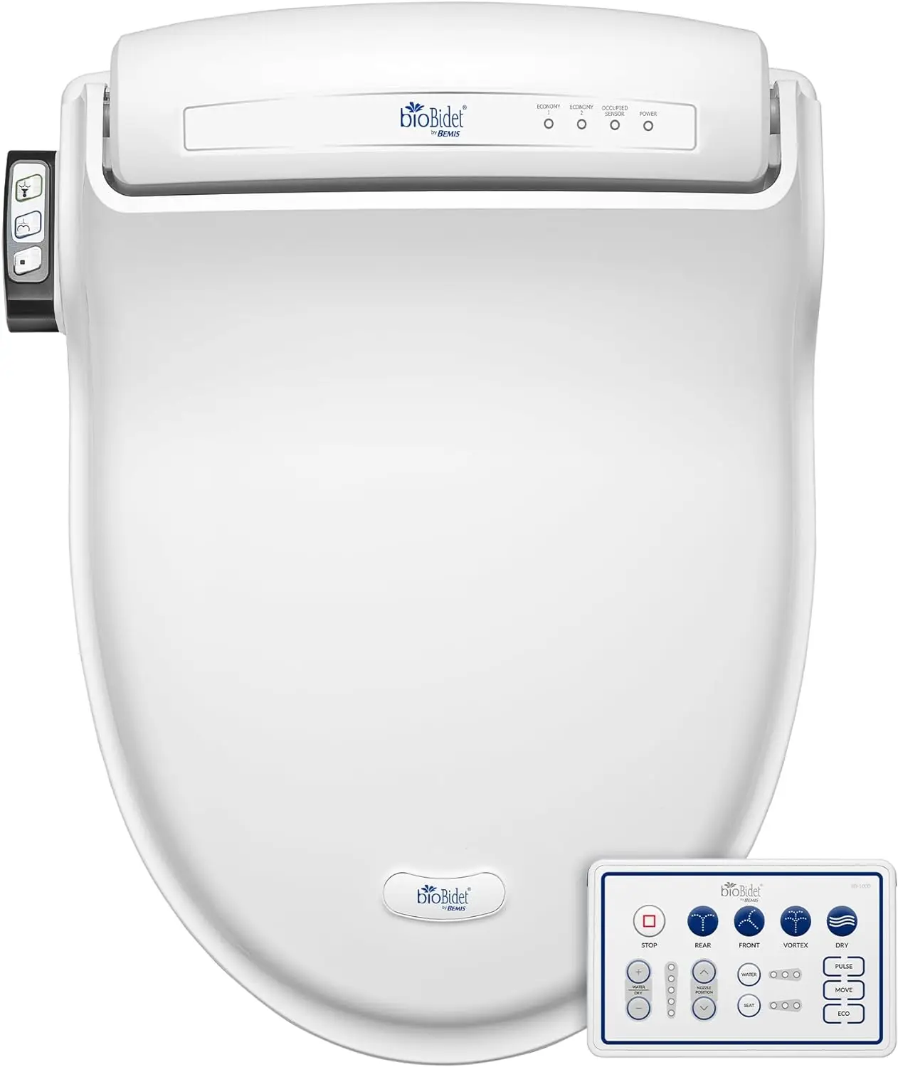 

Bio Bidet by Bemis BB-1000W Warm Water Bidet Toilet Seat, Round, White