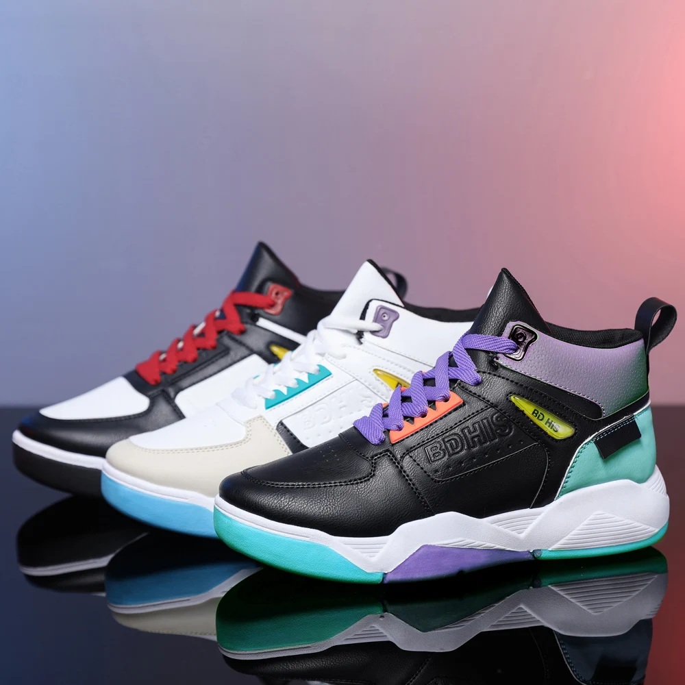 Men's Basketball Shoes Sports Casual Fashion Sneakers Training  Anti-Slip Wear Resistance Shock Absorption Size 39-44