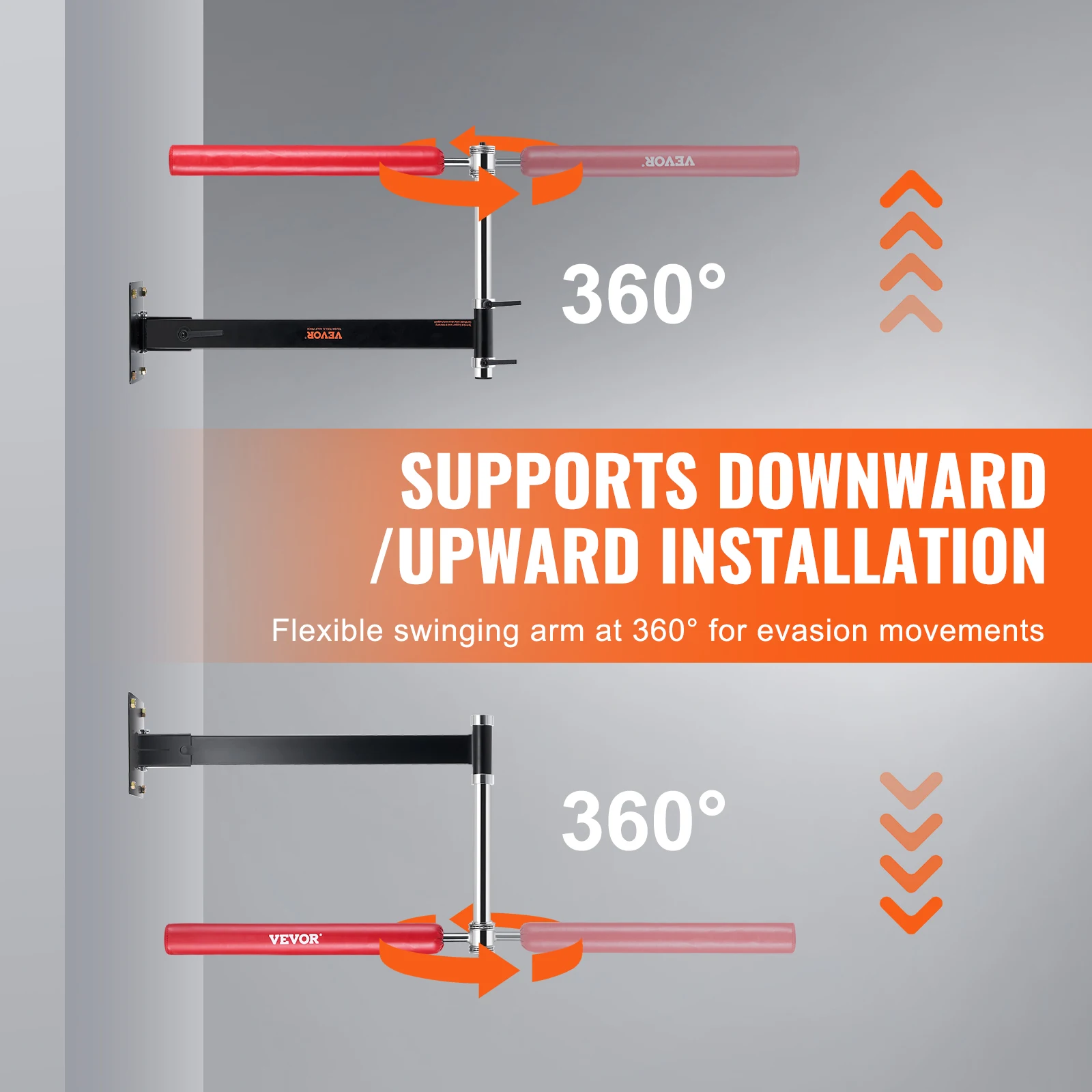 SucceBuy ウォールマウントボクシングスピニングバー 調節可能な