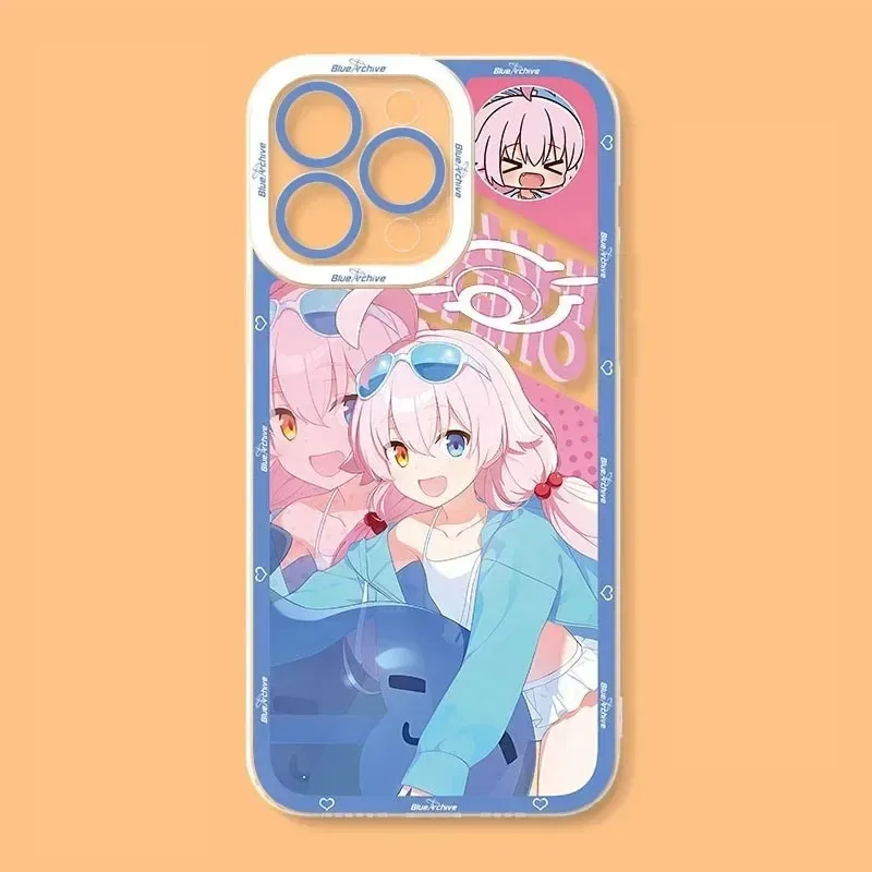Adorable Anime Blue Archive Clear Phone Case Cover