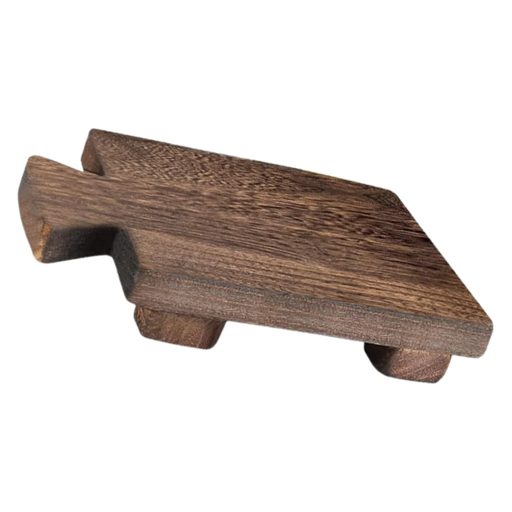 

Wood Pedestal Soap Stand Rectangular Soap Riser Bathroom Soap Dish Shampoo Holder Tray Plant Candle Vases Display