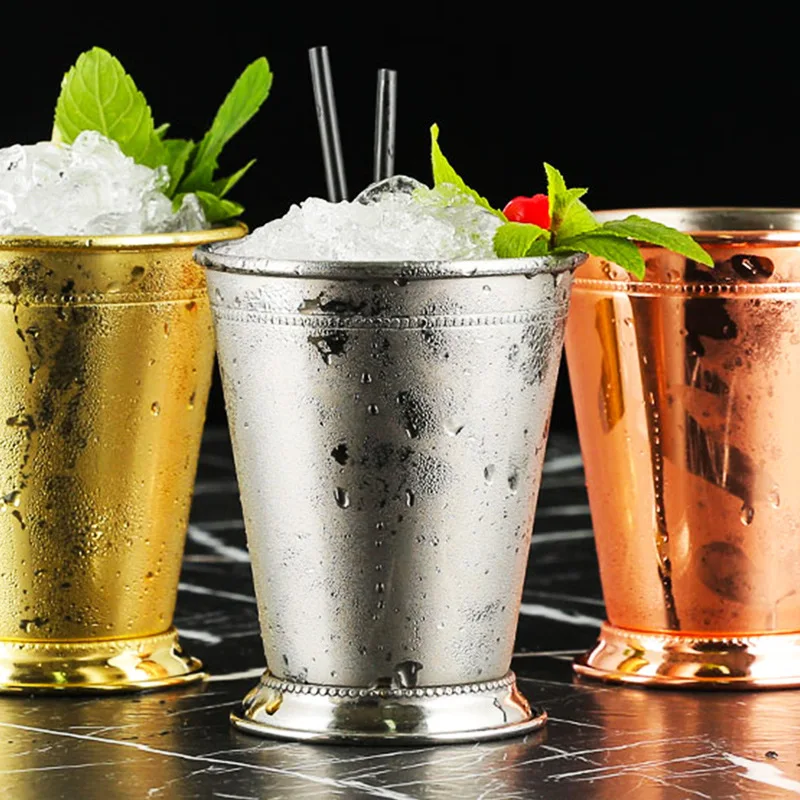 

530ml Moscow Mule Cocktail Copper Plated Hammer Point Mugs Metal Mug Cup Stainless Steel Beer Wine Coffee Cup Bar Tool