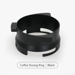 Espresso Dosing Funnel Ring for Portafilter - Coffee Enthusiast's Essential Accessory (Black)