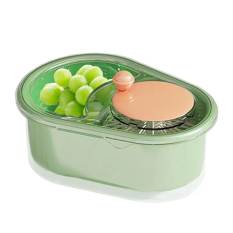 Fruit Cleaner Spinner Rotating Portable Veggie Spinner Manual Lettuce Washer Kitchen Cleaning Drainer Basket Food Wash Bowl