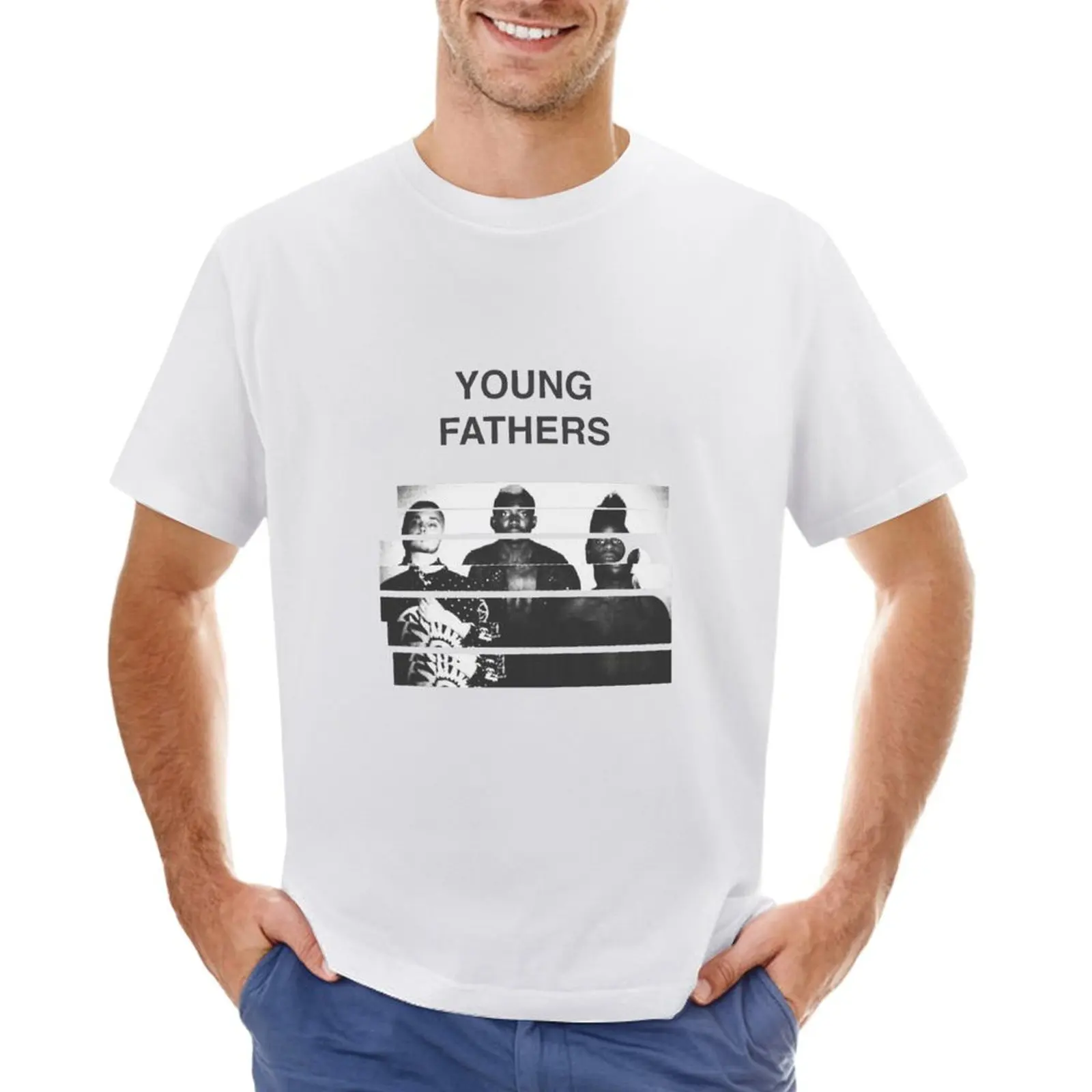 

Young Fathers T-shirt Short sleeve tee oversizeds sweat shirts, men