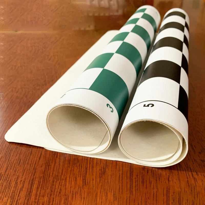 Chess Soft Chessboard Leather Cloth Foldable Portable Chess Mat Children's Student 64 Grid foldable chess board folding chess board