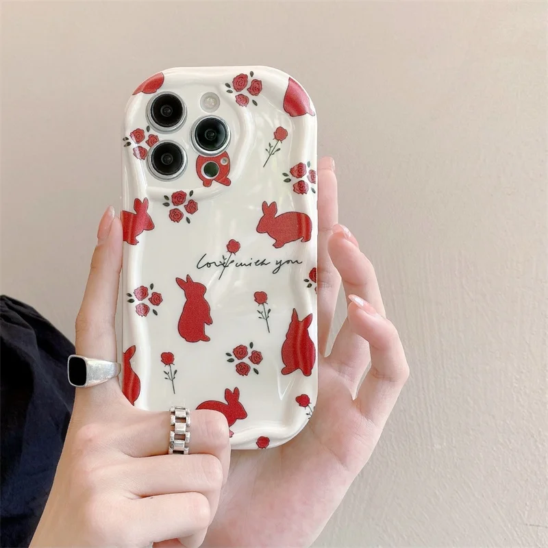 Adorable Floral Bunny Phone Case
