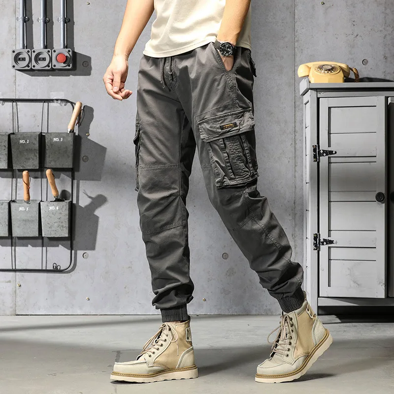 Mens Slim Fit Jogging Combat Jogger Work Tracksuit Bottoms Cargo Pants  Trousers