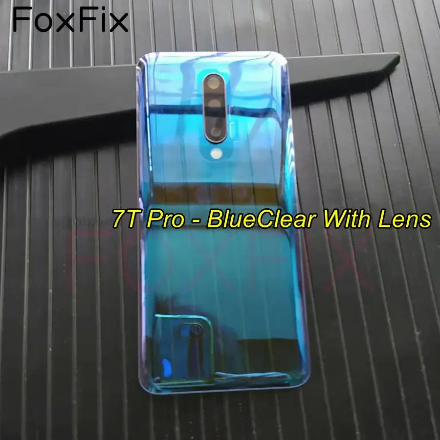 Clear Glass Battery Door Back Cover For OnePlus 7 7T Pro