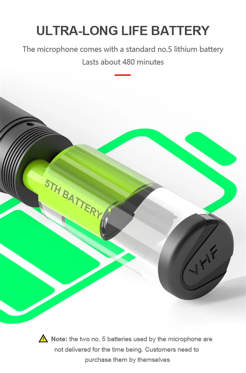 VHF Wireless Handheld Microphone For Recording Stage Speakers Singing Parties Karaoke ABS Paint Universal Wireless Microphone