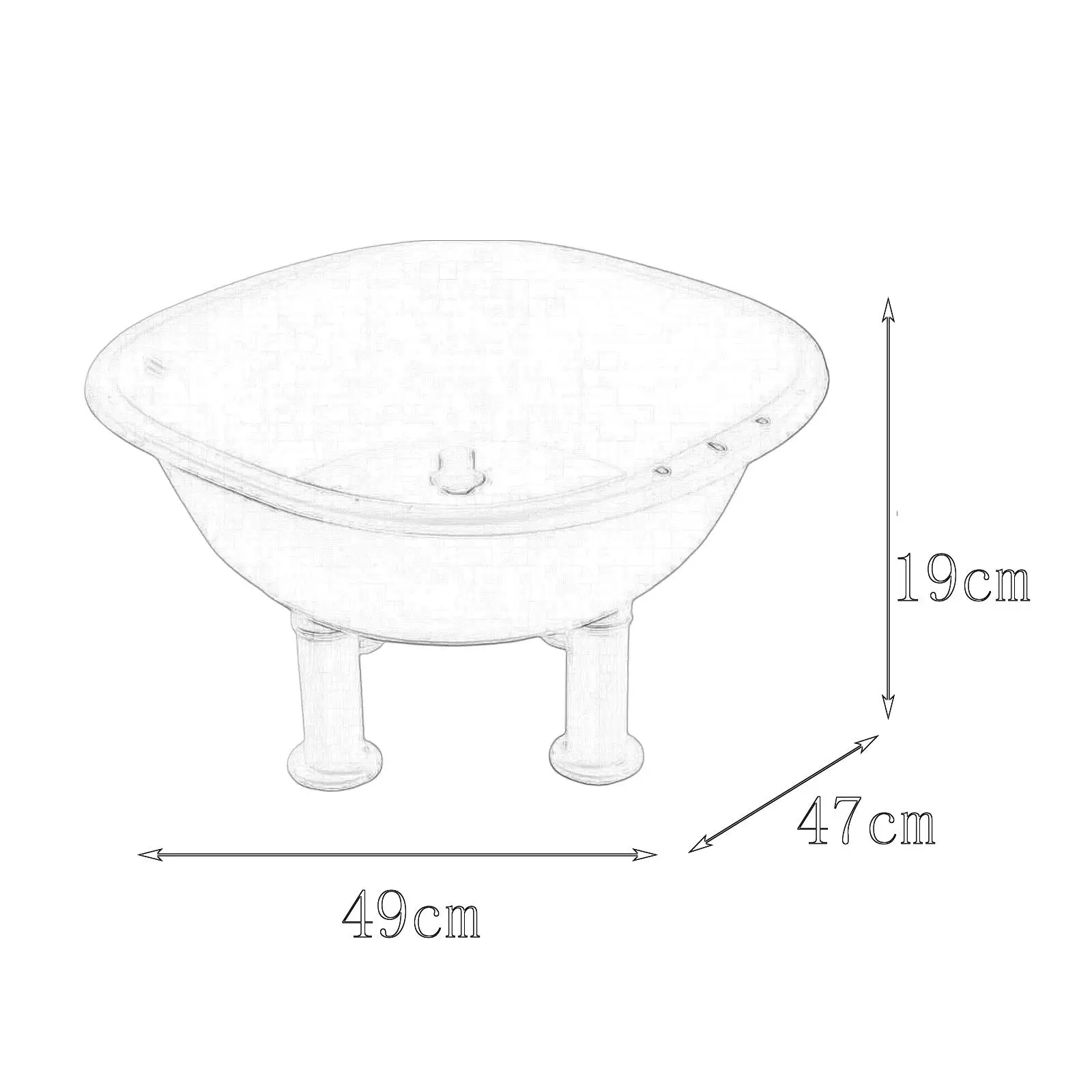 Sitz Bath Tub Portable Avoid Squatting with Hanging Hooks Steam Seat Ergonomic 6