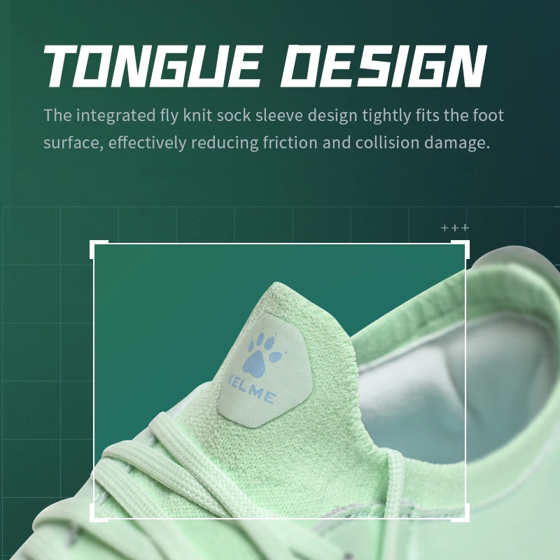 KELME 남성용 축구화, 송아지 가죽 MG 성인 대회 짧은 네일, 인공 잔디, 전문 훈련 축구화